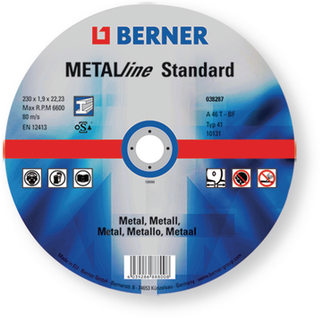 Disc de retezat METALline STANDARD 115x1,0x22 S